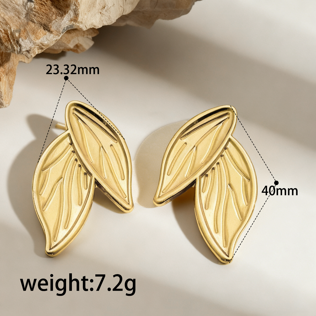 Gold Leaf Stud