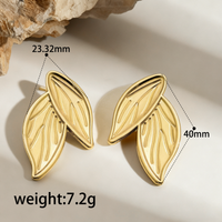 Gold Leaf Stud